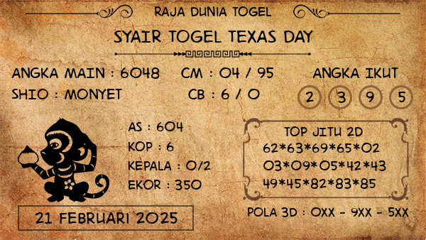 Prediksi Texas Day