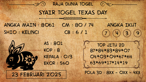 Prediksi Texas Day